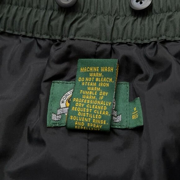 Cabelas Windbreaker Rain Pants Mens Size M Zip Ankle Waterproof Forest Green - Picture 6 of 6